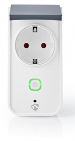 Nedis SmartLife Smart Plug | Wi-Fi | IP44 | Effektmåler | 3680 W | EU stik / Type F (CEE 7/7) | -30 - 40 °C | Android™ / IOS | Grå / Hvid Nedis SmartLife Smart Plug | Wi-Fi | IP44 | Effektmåler | 3680 W | EU stik / Type F (CEE 7/7) | -30 - 40 °C | Android™ / IOS | Grå / Hvid