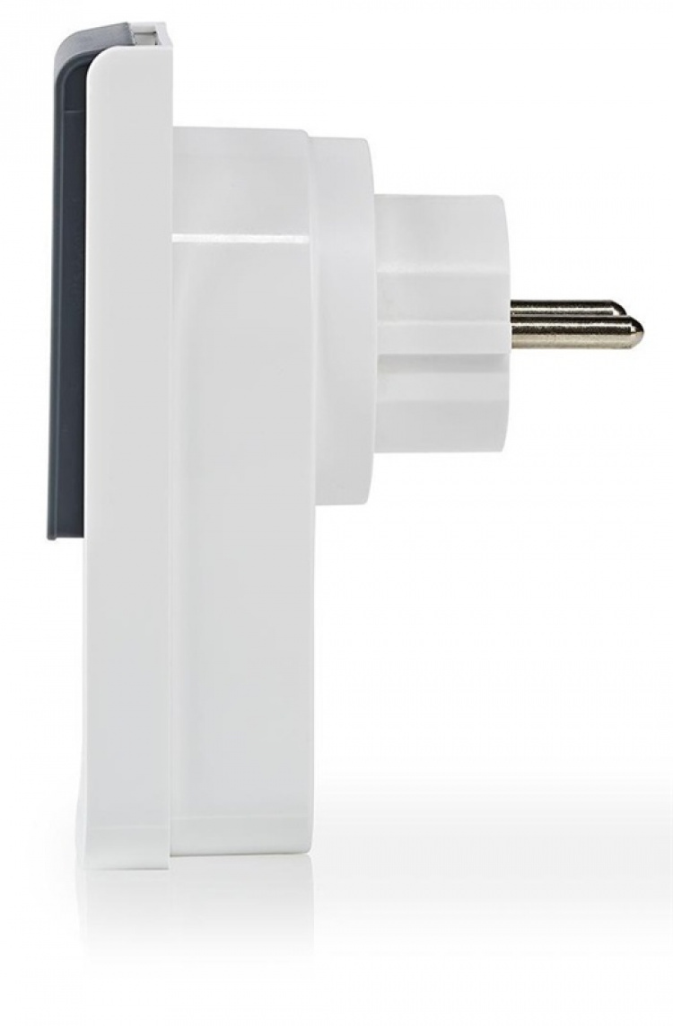 Nedis SmartLife Smart Plug | Wi-Fi | IP44 | Effektmåler | 3680 W | EU stik / Type F (CEE 7/7) | -30 - 40 °C | Android™ / IOS | Grå / Hvid Nedis SmartLife Smart Plug | Wi-Fi | IP44 | Effektmåler | 3680 W | EU stik / Type F (CEE 7/7) | -30 - 40 °C | Android™ / IOS | Grå / Hvid