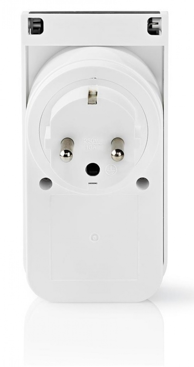 Nedis SmartLife Smart Plug | Wi-Fi | IP44 | Effektmåler | 3680 W | EU stik / Type F (CEE 7/7) | -30 - 40 °C | Android™ / IOS | Grå / Hvid Nedis SmartLife Smart Plug | Wi-Fi | IP44 | Effektmåler | 3680 W | EU stik / Type F (CEE 7/7) | -30 - 40 °C | Android™ / IOS | Grå / Hvid