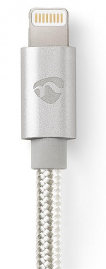 Nedis Lightning Kabel | USB 2.0 | Apple Lightning 8-pin | USB-A Han | 480 Mbps | Guldplateret | 3.00 m | Runde | Flettet / Nylon | Aluminium | Cover Window Box Nedis Lightning Kabel | USB 2.0 | Apple Lightning 8-pin | USB-A Han | 480 Mbps | Guldplateret | 3.00 m | Runde | Flettet / Nylon | Aluminium | Cover Window Box