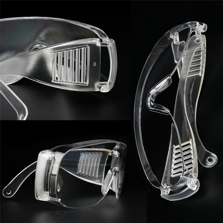 Universelle sikkerhedsbriller i gennemsigtig plast