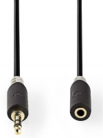 Nedis Stereo Audio kabel | 3.5 mm Hanstik | 3.5 mm Hunstik | Guldplateret | 3.00 m | Runde | Antracit | Box