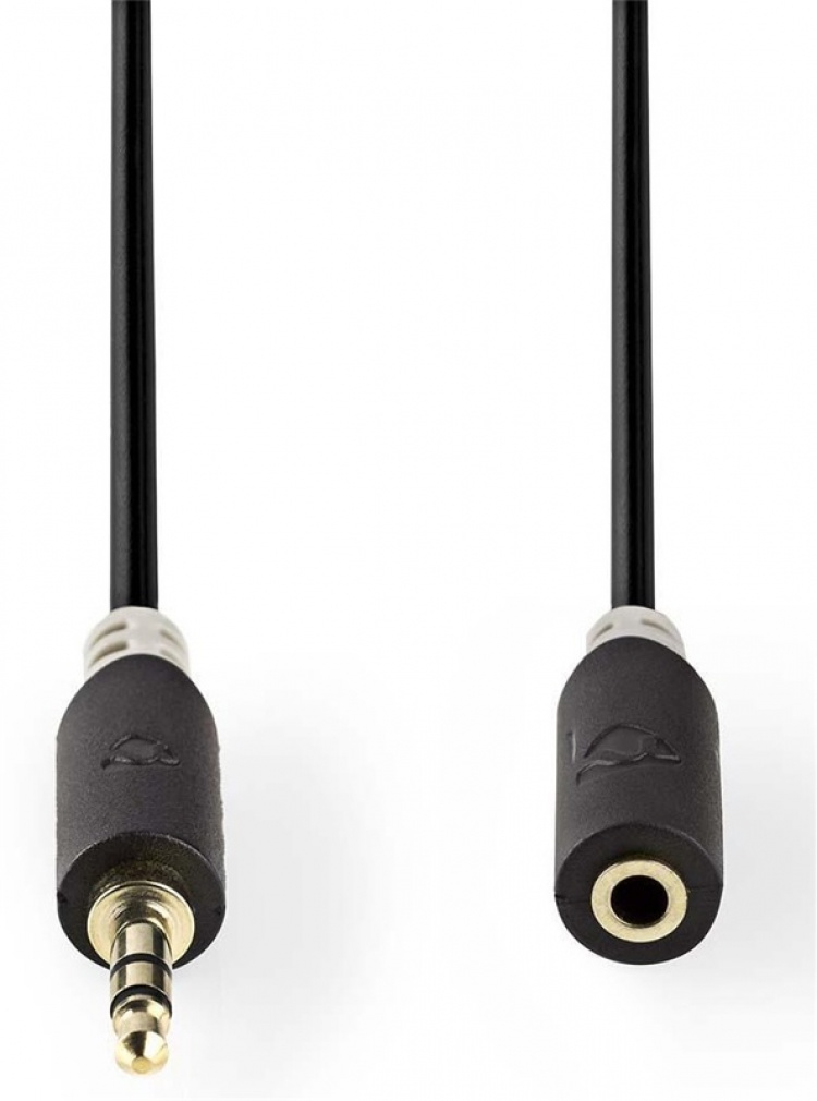 Nedis Stereo Audio kabel | 3.5 mm Hanstik | 3.5 mm Hunstik | Guldplateret | 3.00 m | Runde | Antracit | Box