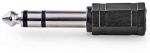 Nedis Stereo Audio Adapter | 6.35 mm Hanstik | 3.5 mm Hunstik | Guldplateret | Lige | ABS | Antracit | 1 stk. | Box