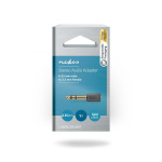 Nedis Stereo Audio Adapter | 6.35 mm Hanstik | 3.5 mm Hunstik | Guldplateret | Lige | ABS | Antracit | 1 stk. | Box