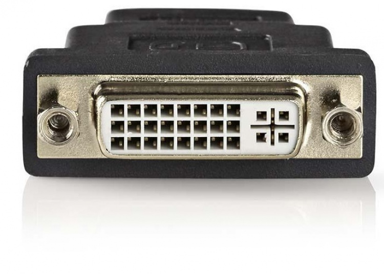 Nedis HDMI™ Adapter | HDMI™ Stik | DVI-D 24+1-Pins Hun | Guldplateret | Lige | ABS | Antracit | 1 stk. | Box