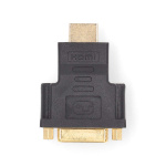 Nedis HDMI™ Adapter | HDMI™ Stik | DVI-D 24+1-Pins Hun | Guldplateret | Lige | ABS | Antracit | 1 stk. | Box