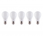 LED-lampe E27 8W 230V 4500K 5-pak, Hvid neutral