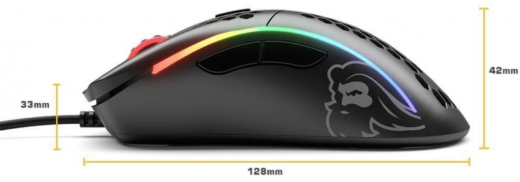 Glorious Model D Gamingmus, Mattsvart