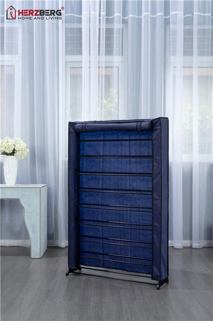 Herzberg Skoopbevaring til 45 sko, Sort