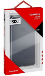 3SIXT Pure Flex-etui til iPhone 6S/7, gennemsigtigt