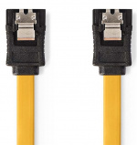 Nedis SATA kabel | 6 Gbps | SATA 7-Pin Hun | SATA 7-Pin Hun | Nikkelplateret | 0.50 m | Fladt | PVC | Gul | Plastikpose