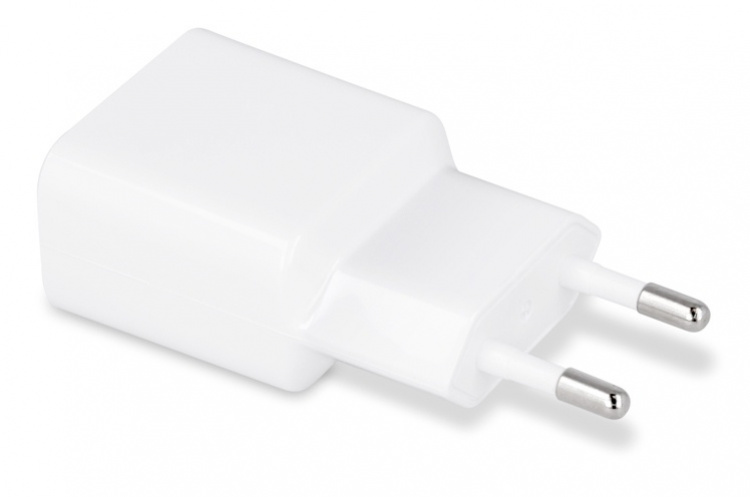 Maxlife väggladdare med USB-utgång, inklusive USB-C kabel, 1A, vit