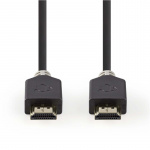 Nedis High Speed ​​HDMI ™ kabel med Ethernet | HDMI™ Stik | HDMI™ Stik | 4K@60Hz | ARC | 18 Gbps | 0.50 m | Runde | PVC | Antracit | Box