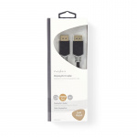 Nedis Displayport kabel | DisplayPort Han | DisplayPort Han | 4K@60Hz | Guldplateret | 2.00 m | Runde | PVC | Antracit | Box