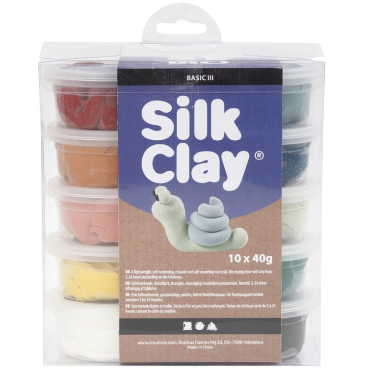 Silk Clay Mixade Färger Dova Färger 10x4