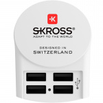SKROSS 4-Port USB-laddare EU