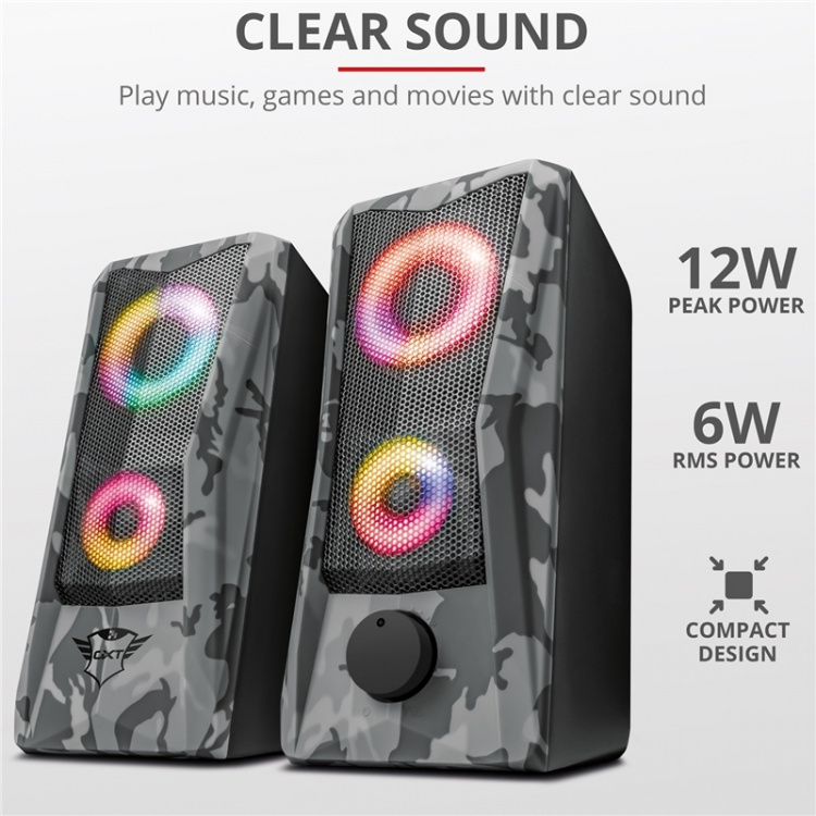 Trust GXT 606 Javv RGB 2.0 Gaming Sp Trust GXT 606 Javv RGB 2.0 Gaming Sp