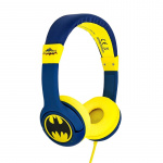 BATMAN Hovedtelefon Junior On-Ear 85dB Blå Batlogo BATMAN Hovedtelefon Junior On-Ear 85dB Blå Batlogo