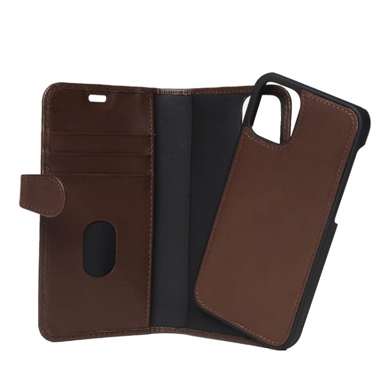 Buffalo Wallet Læder iPhone 12 Mini Brun Buffalo Wallet Læder iPhone 12 Mini Brun