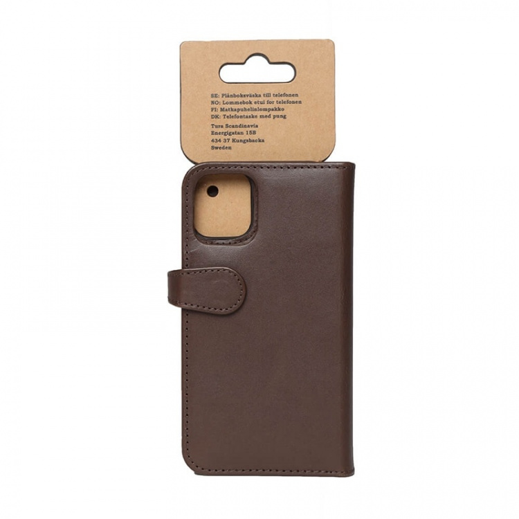 Buffalo Wallet Læder iPhone 12 Mini Brun Buffalo Wallet Læder iPhone 12 Mini Brun