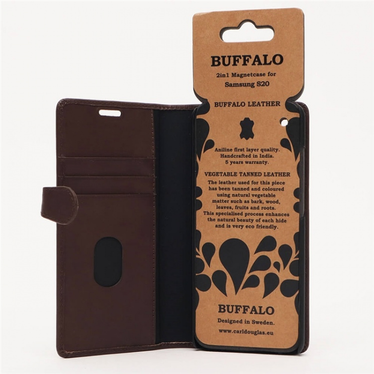 Buffalo Wallet Læder Samsung S20 Brun Buffalo Wallet Læder Samsung S20 Brun