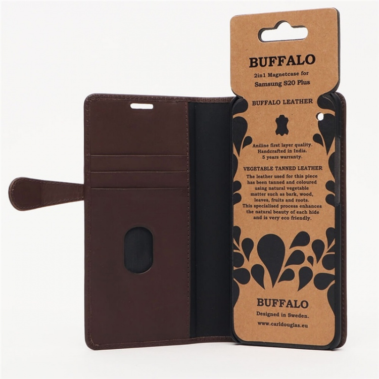 Buffalo Wallet Læder Samsung S20 Plus Brun Buffalo Wallet Læder Samsung S20 Plus Brun