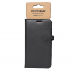 Buffalo Wallet Læder iPhone 12/12 Pro Sort