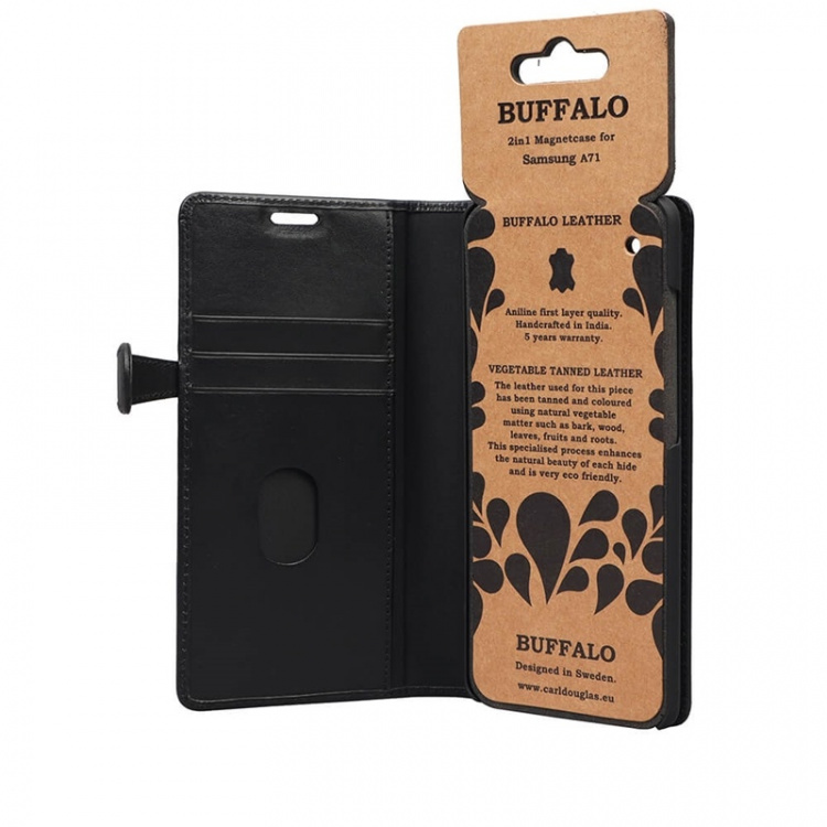 Buffalo Wallet Læder Samsung A71 Sort Buffalo Wallet Læder Samsung A71 Sort