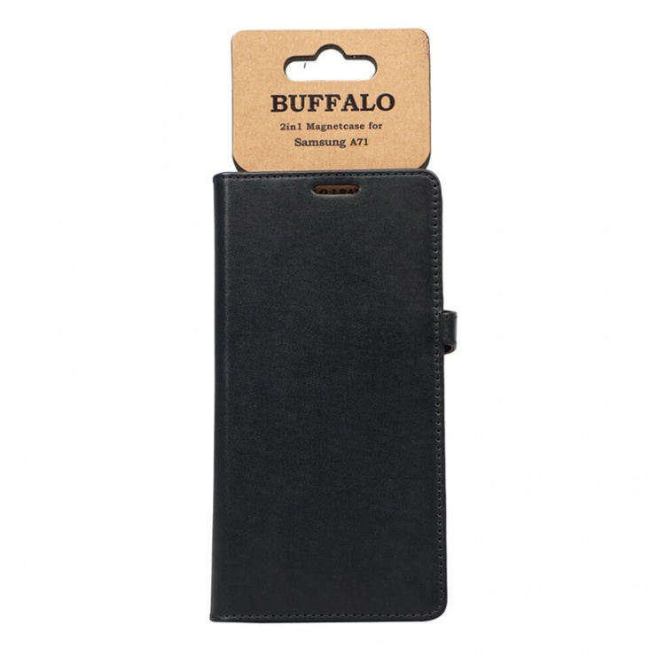 Buffalo Wallet Læder Samsung A71 Sort Buffalo Wallet Læder Samsung A71 Sort
