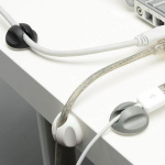 D-LINE Kabelclips Sæt 2x Sort 2x Grå 2x Hvid