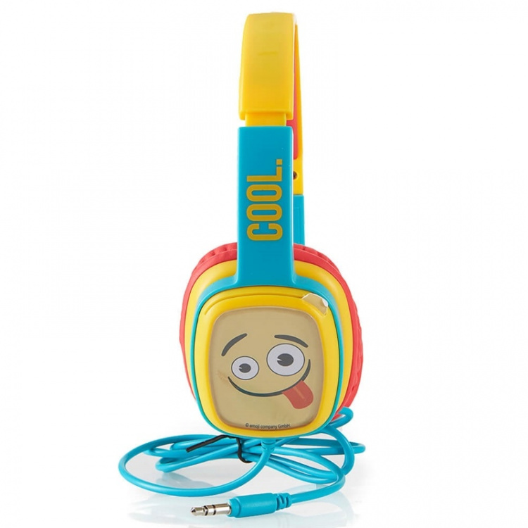 Emoji Høretelefoner On-Ear Junior 85db Emoji Blå/Gul