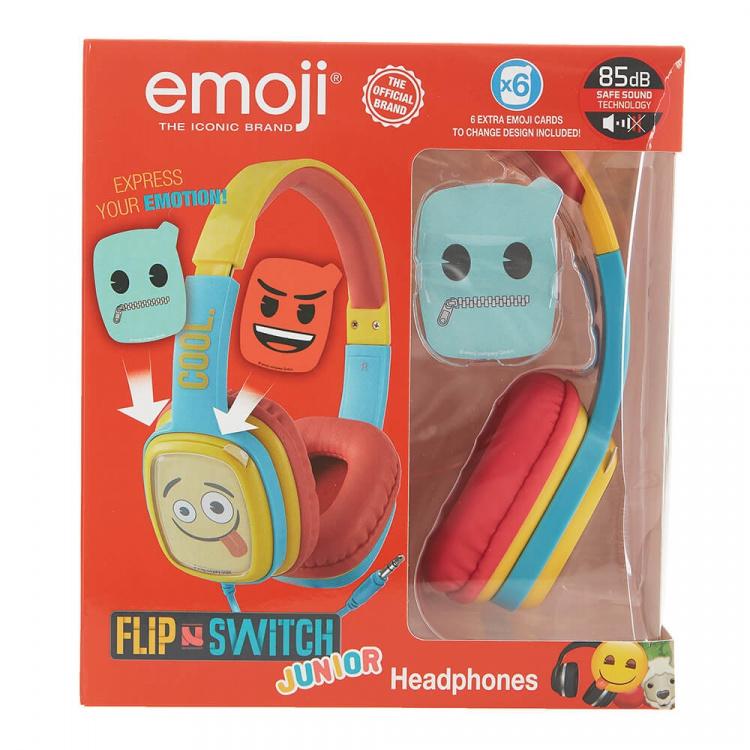 Emoji Høretelefoner On-Ear Junior 85db Emoji Blå/Gul