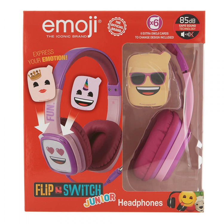 Emoji Høretelefoner On-Ear Junior 85db Emoji Fun