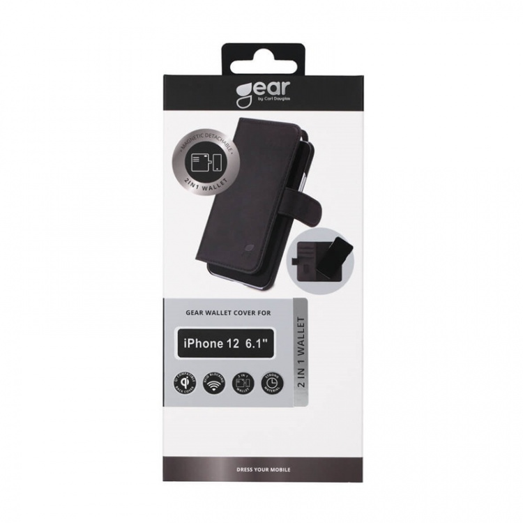 Gear Wallet 2-i-1 Sort - iPhone 12/12 Pro