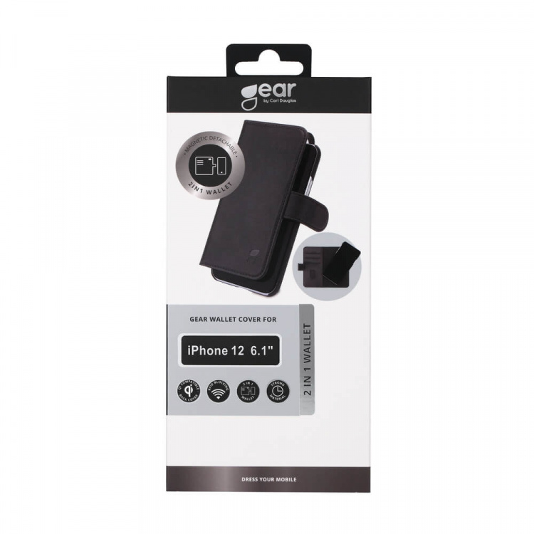 Gear Wallet 2-i-1 Sort - iPhone 12/12 Pro