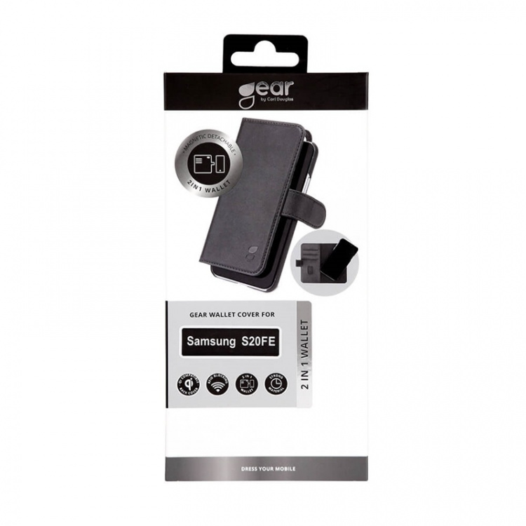 Gear Wallet 2-i-1 Sort - Samsung S20FE 5G / S20FE 4G