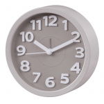 Hama Vækkeur Retro Rund Mørkebrun