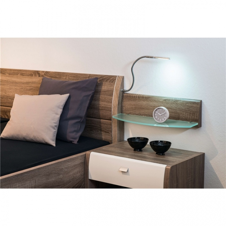 Hama Vækkeur Retro Rund Mørkebrun