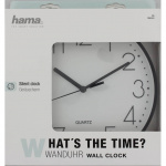 Hama Vægur PG-220 Stillegående Ø22cm Sort