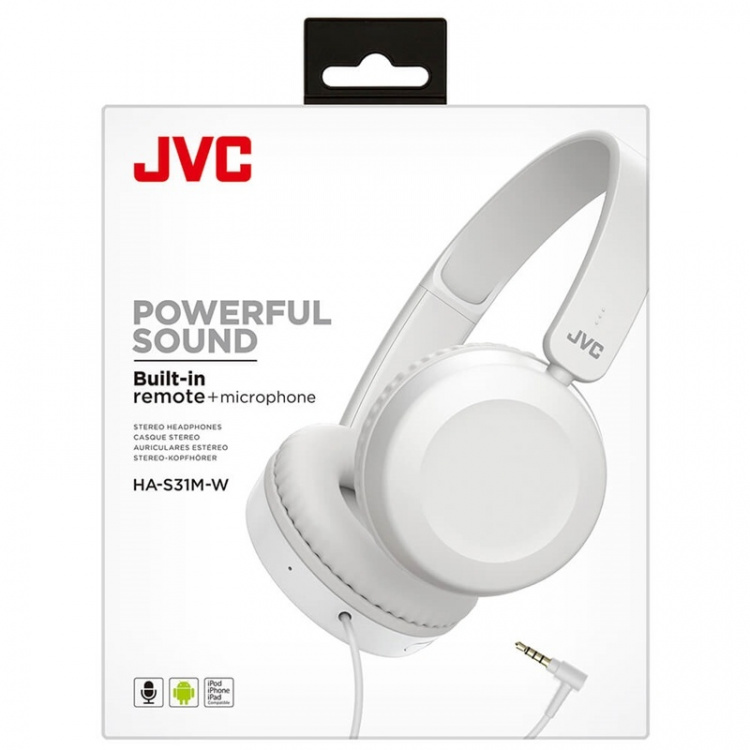 JVC Hovedtelefon HAS31 On-Ear Hvid
