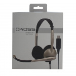 Koss Multimedia Headset CS 100 Guld Sort Mic