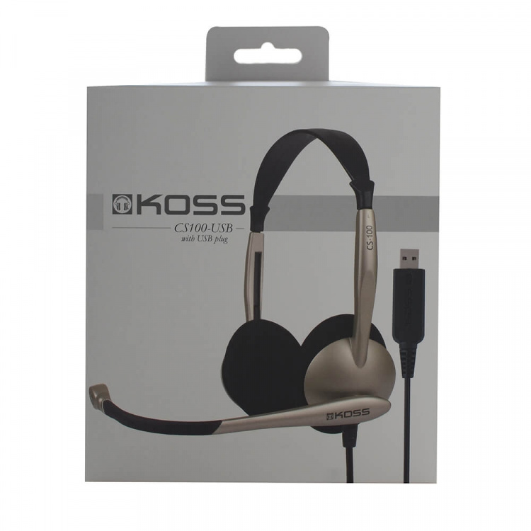 Koss Multimedia Headset CS 100 Guld Sort Mic
