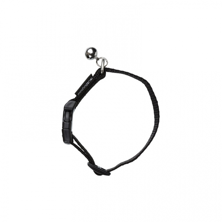 Minifinder Kattehalsbånd til Atto Sort med Klokke