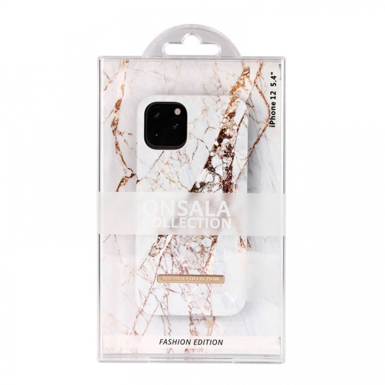 Onsala COLLECTION Mobil Cover Soft White Rhino Marble iPhone 12 Mini