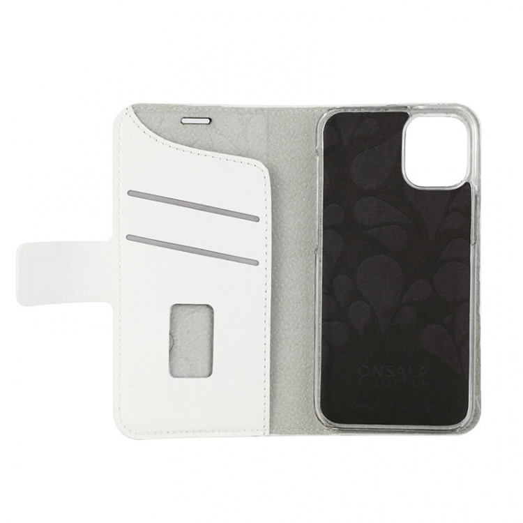 Onsala Wallet iPhone 12 Mini Saffiano White