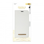 Onsala Wallet iPhone 12 Mini Saffiano White