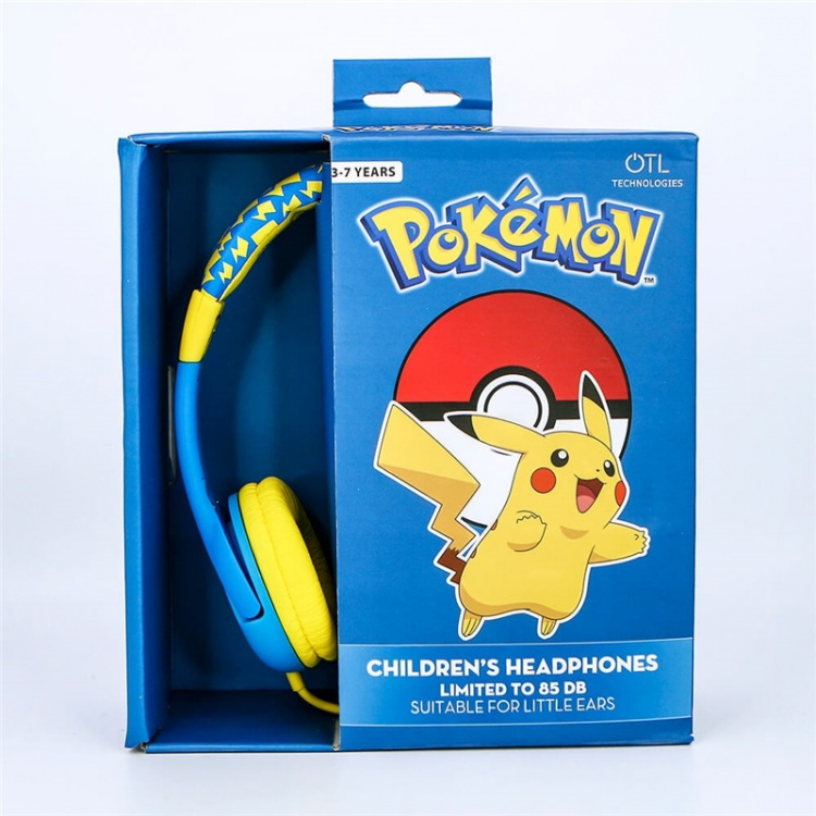 POKEMON Hovedtelefon Junior On-Ear 85dB Pikachu