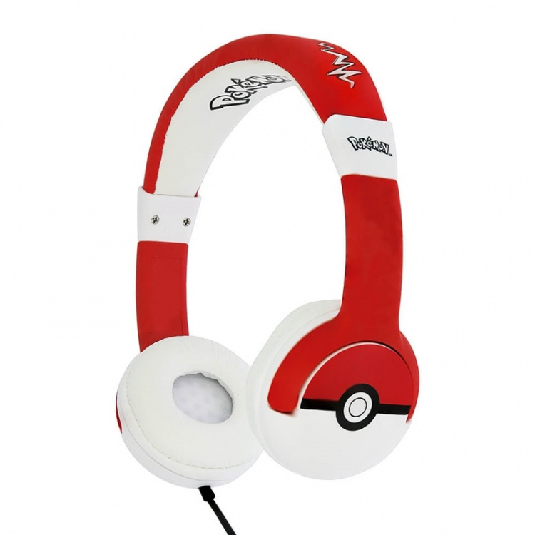 POKEMON Høretelefoner On-Ear Junior 85db/95db Pokeball POKEMON Høretelefoner On-Ear Junior 85db/95db Pokeball