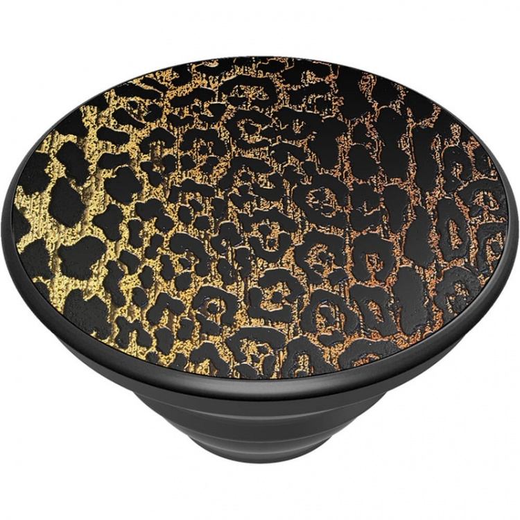PopSockets PopGrip LUXE Embossed Metal Leopard